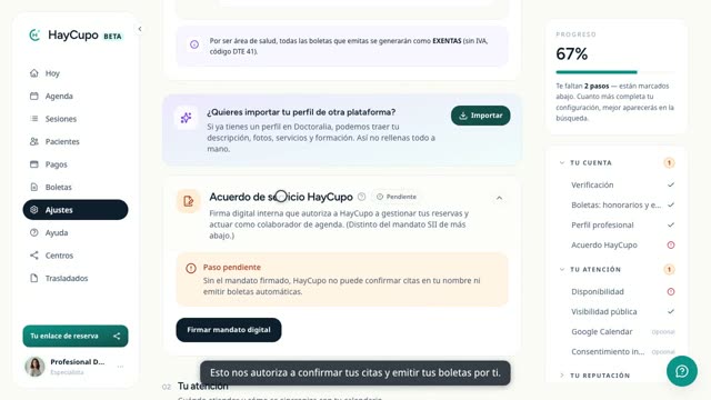 Cápsula: Boletas y acuerdo HayCupo