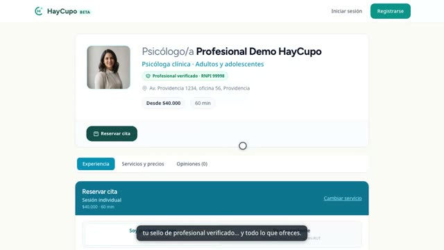Cápsula: Así te ven y te reservan tus pacientes